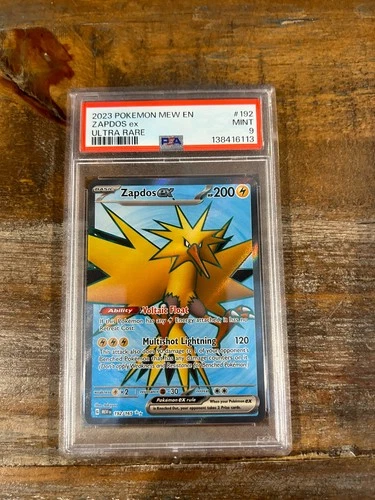 Pokemon 2023 Mew En 151 ZAPDOS EX Ultra Rare #192 PSA 9 Mint 3