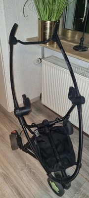 Quinny Zapp Xtra2 Gestell Fahrgestell Schwarz Edition mit Adapter , Korb 