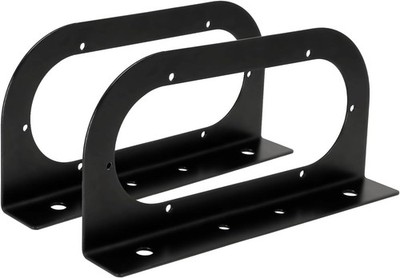 Trailer Light Bracket for 6 Inch Oval LED Trailer Lights, 3 Mm Black Powder Coat