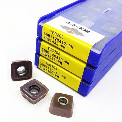 10pcs SDMT120412-PM YBG205 SDMT433-PM ZCC.CT CNC blade Carbide Inserts Original