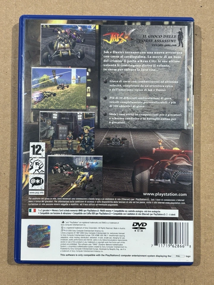 JAK X + DVD BONUS JAK AND DAXTER TRILOGIA - PS2 PLAYSTATION 2 ORIGINALE PAL ITA - Imagen 2 de 4