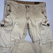 Polo Ralph Lauren Cargo Pants Mens Tan Modern Fit Military Spec RL-067 Distress