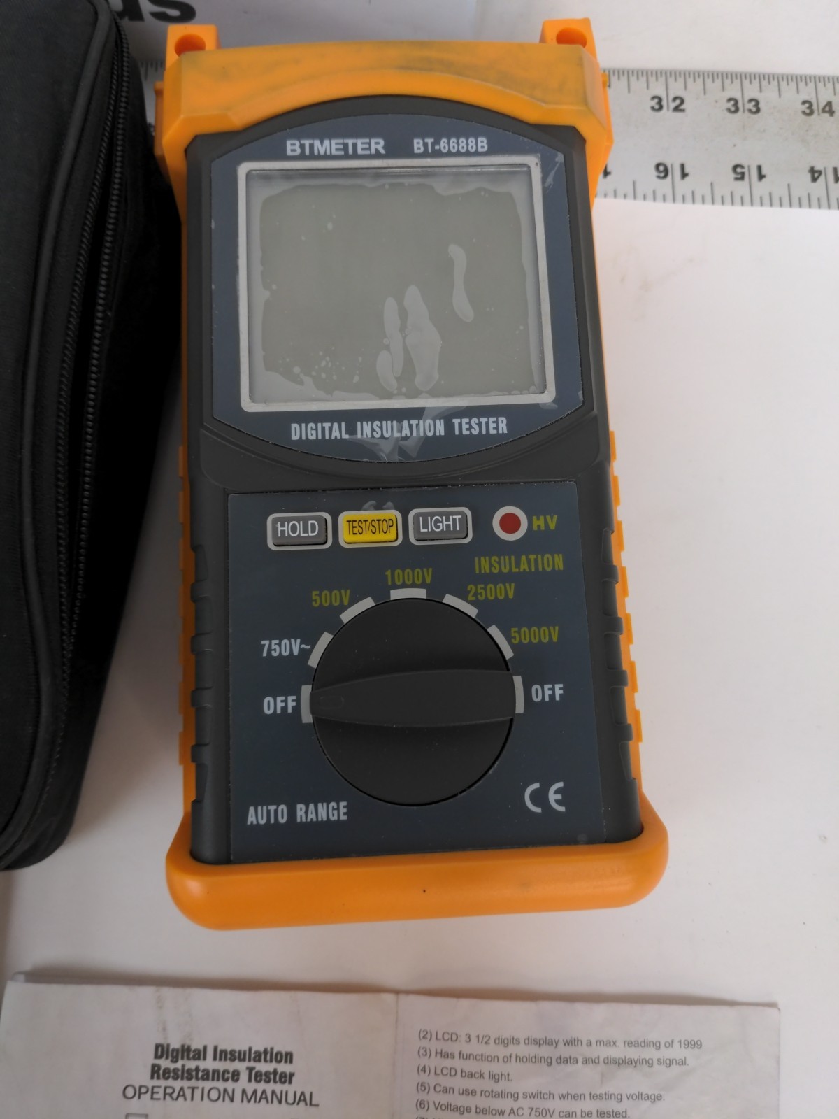 BTMETER BT-6688B DIGITAL INSULATION RESISTANCE TESTER