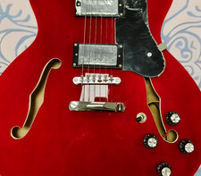 US Ship ES-335 Semi-Hollow Electric Guitar - Cherry Finish Chrome Hardware