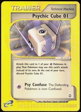 Psychic Cube 01 132/147 Uncommon Aquapolis LP Pokemon on eBay