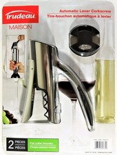 Trudeau Maison Automatic Lever Corkscrew Wine Bottle Opener