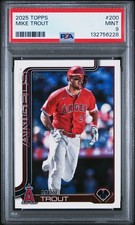 2025 Topps Mike Trout #200 PSA 9 Los Angeles Angels Mint 9