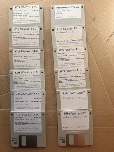 FibuNet SDS FEC Disketten Sammlung (12 Stück) Buchhaltung Software 1994/95