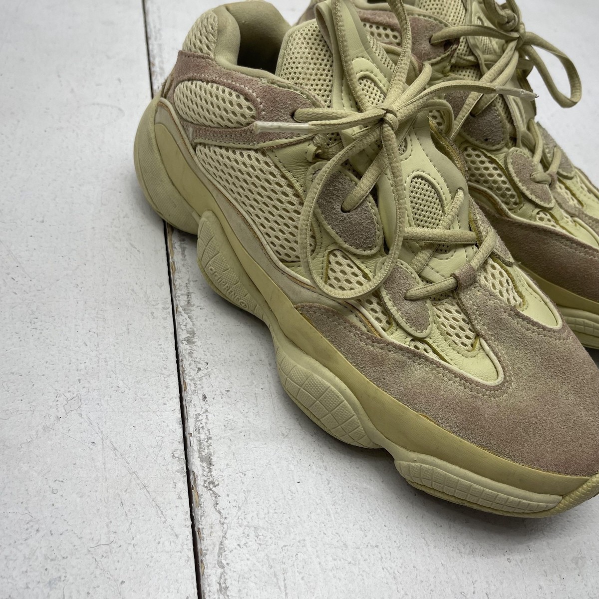 Adidas Yeezy 500 Shoes Mens Size 8 Super Moon Yellow Desert Rat