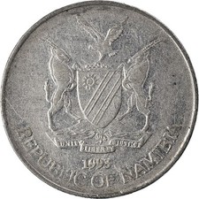 [#929389] Münze, Namibia, 50 Cents, 1993