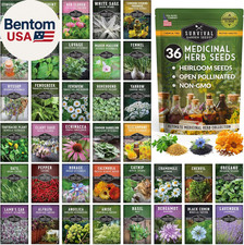 Ultimate Medicinal Herb Seeds Variety Pack   36 Heirloom Non-Gmo Healing Herbs f