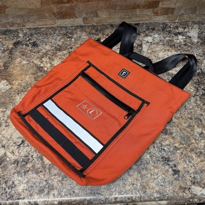 Rickshaw Bags Medium Velo Backpack Orange W/ YKK Aquaguard Zippers & 3M Ribbon