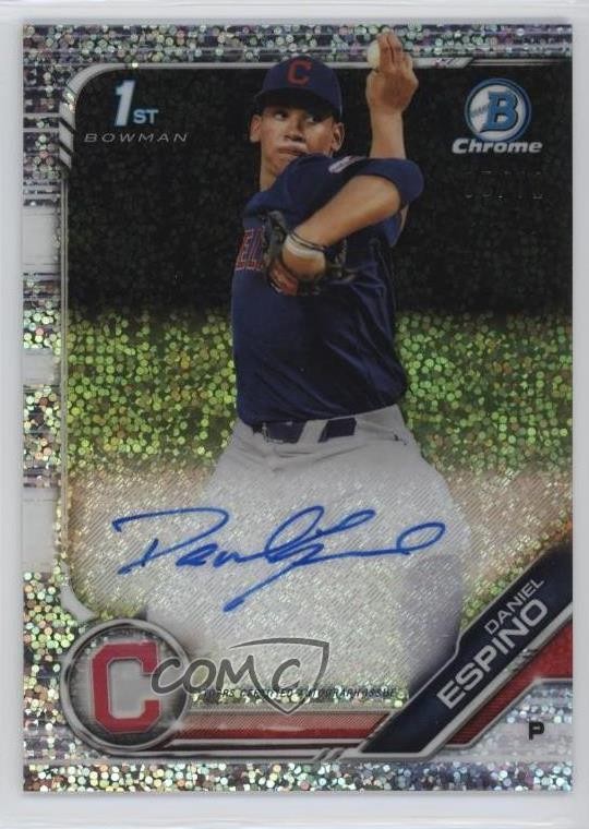 2019 Bowman Draft Chrome Pick Sparkles Refractor /71 Daniel Espino Auto 10yf