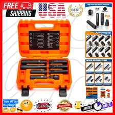 8-Piece Lug Nuts Key Kit, 5/6/7/12 Spline Lug Nuts Socket Set for Aftermarket...