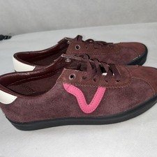 VANS Old Skool Classic Sneakers Maroon, Unisex, Suede Womens 8 Men  s 6.5