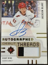 Jackson Blake /199 Autographed Debut Threads 2024-25 Ultimate Collection #ADT-BL