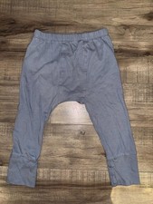 Kate Quinn Light Muted Blue Organic Cotton Panda Pant 4T Toddler Boy Girl Jogger