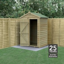 Forest 4Life 5x3 Apex Shed Single Door No Window 25yr Guarantee Free Delivery