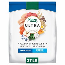 Ultra Large Breed Puppy Dry Dog Food, Chicken, Lamb and Salmon Protein Trio, ...