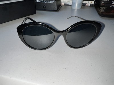 Prada SPR18X Polarized Dark Gray Lense Black Sunglasses Round Prada SPR18X Polarized Dark Gray Lense Black Sunglasses  main image 4