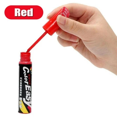 Stylo de retouche peinture voiture rouge pour fixation rayures sur surfaces pein