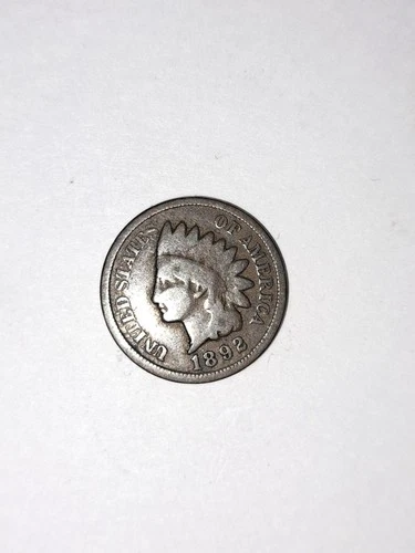 1892 Indian Head Cent Penny Good Condition 1c One Cent US Coin- 0720