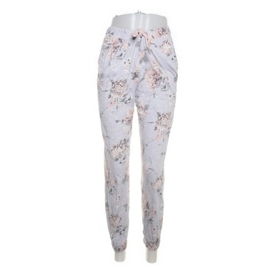 KappAhl, Pyjamahose, Größe: S, Grau/Pink, Baumwolle/Viskose, Blumen, Damen #Sb7
