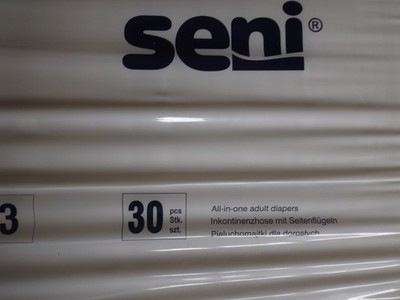 Seni Classic Basic - Größe 3/L - 30 Stück pro Packung - 2 Packungen