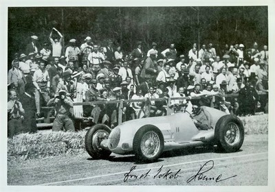 ERNST JAKOB schnelle HENNE handsign. Autogrammkarte +ANSCHREIBEN Mercedes 1934