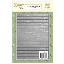 Lisa Horton Crafts Embossing Folder 5"X7"-Wood Panel