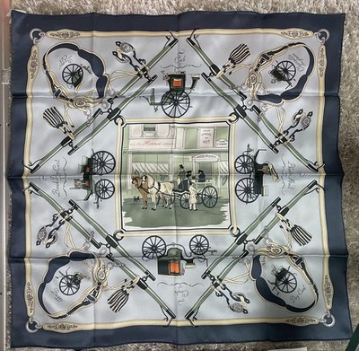 Hermes Carre 70 Paronnier Silk Scarf Vintage Handmade Edges | eBay