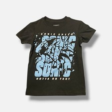 Hybrid Apparel Kid's Boy's Black Sonic Graphic Print T-Shirt Size M