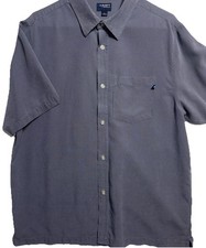 Rusty Short Sleeve Button Up Men’s Large Black & White Checkered