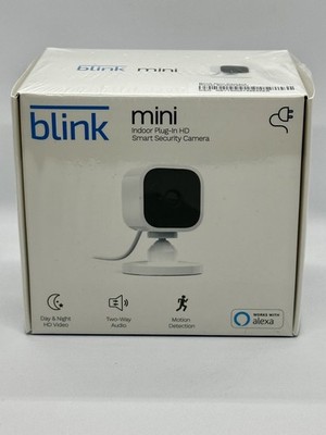 New Blink Mini Indoor Plug-In Live HD Smart Security Camera