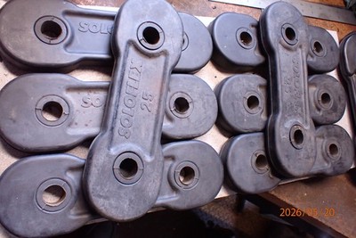 GENUINE OLDER  SOLOFLEX  WEIGHT BANDS 6, 50 LBS ; 2, 25 POUND
