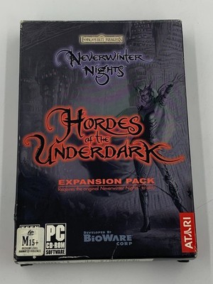 Neverwinter Nights -Hordes of the Underdark- (PC game) 2003 Original Small Box