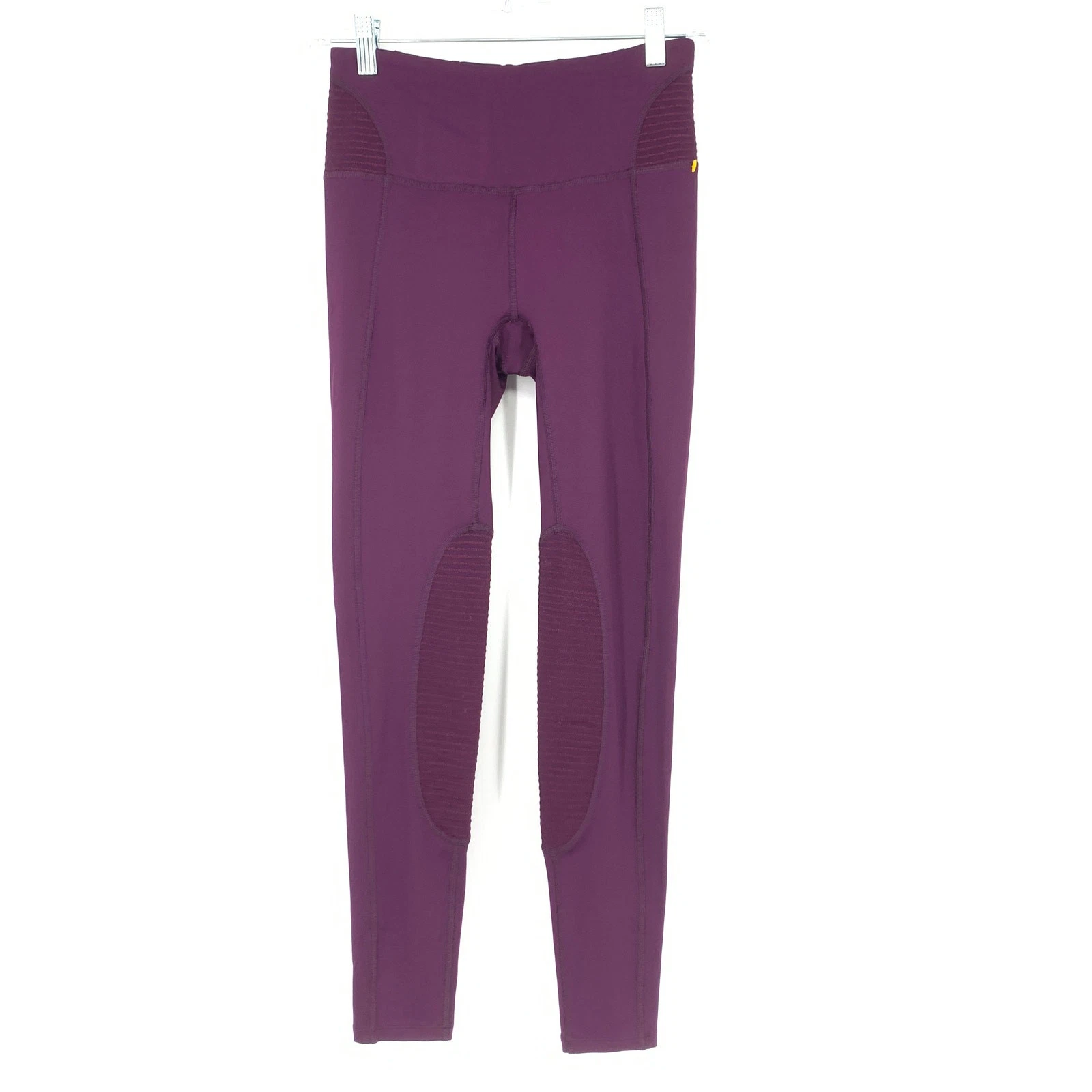 free-people-movement refine ribbed deep plum leggings