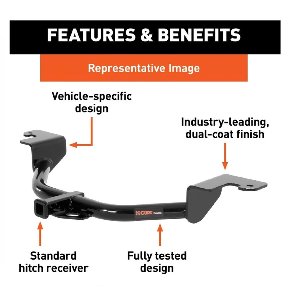 Curt Class 1 Trailer Hitch 110253 for Hyundai Sonata / Kia Optima Sedan Foto 2 de 4