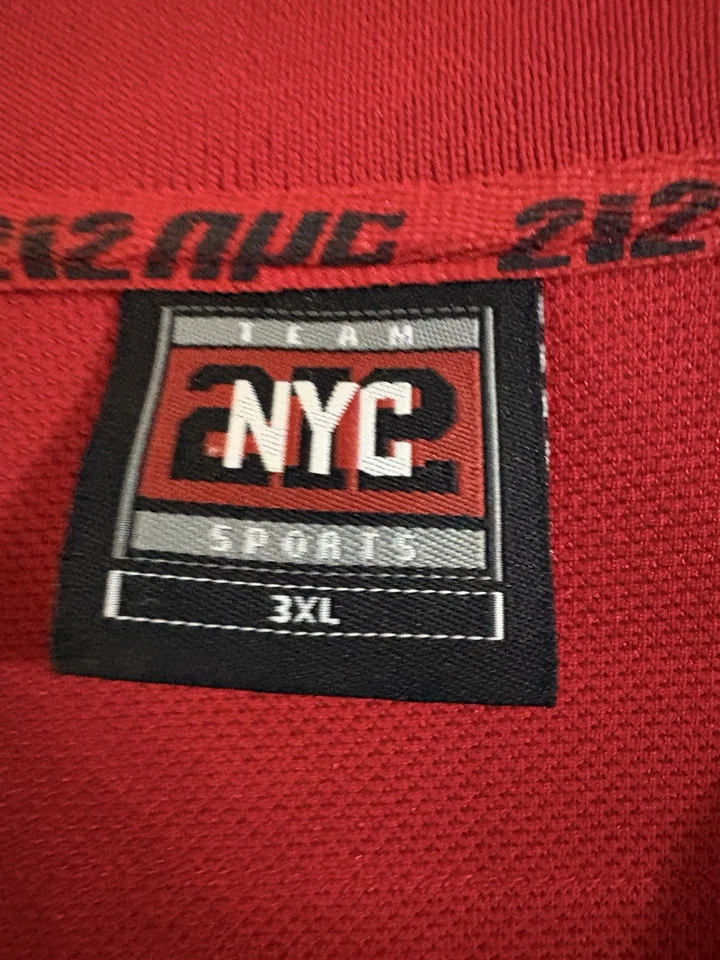 Camiseta sin mangas de baloncesto 212 NYC Sport para hombre 3XL roja azul Nueva York 08 Foto 2 de 4