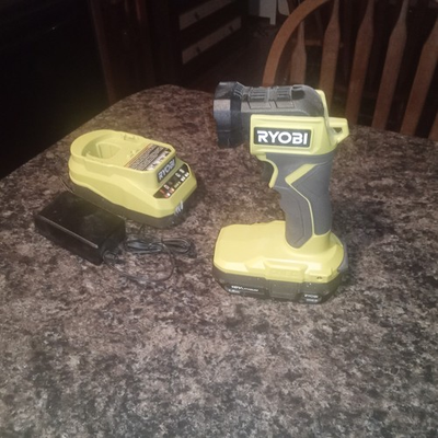 #ad NEW Ryobi ONE 18V PCL660 18V Cordless LED Flash Light Free Working1.5 Ah Batt $40.50
