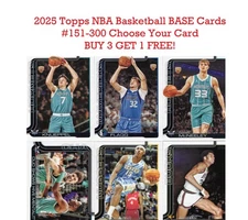 2025-2026 Topps Basketball #151-300 BASE Pick/Choose Your Card BUY 3 GET 1 FREE