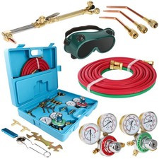 Oxygen Acetylene Torch Kit, Cutting Torch and Welding Kit, Oxy Gas Welding Cu...