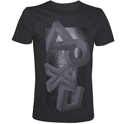 Bioworld Playstation - Buttons Impossible Perspective Artwork Tee - L