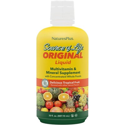 Natures Plus Source of Life Liquid Tropical Fruit 30oz Multivitami Nature's Plus