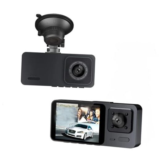 1080P Dual Dash Cam with Front and Inside Car Security Camera for Dashboard Recording
