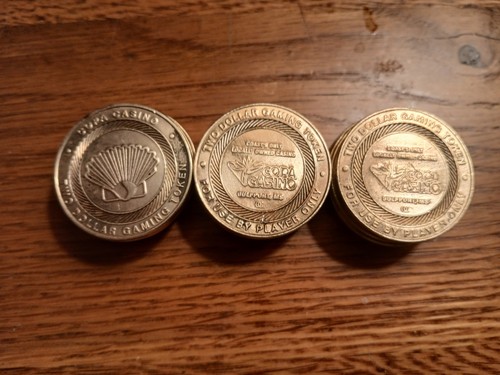 15 2$Copa Casino Slot Machine Dig Tokens Gulfport Mississippi Free Shipping