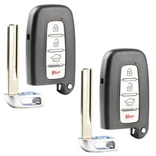 2 Remote Keyless Entry Fob Replacement Hi Sec Key Blade For Hyundai (SY5HMFNA04)