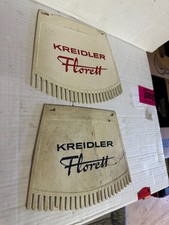 2x Kreidler Schmutzfänger Original alt Rot + Schwarz Metalplast