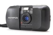 Olympus  mju Black Point  Shoot 35mm Film Camera Near MINT From JAPAN