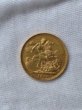 1891 SYDNEY MINT QUEEN VICTORIA JUBILEE HEAD GOLD FULL SOVEREIGN